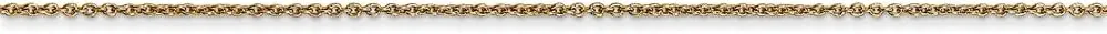 14k Yellow Gold .75mm Solid Cable Chain Necklace - with Secure Lobster Lock Clasp