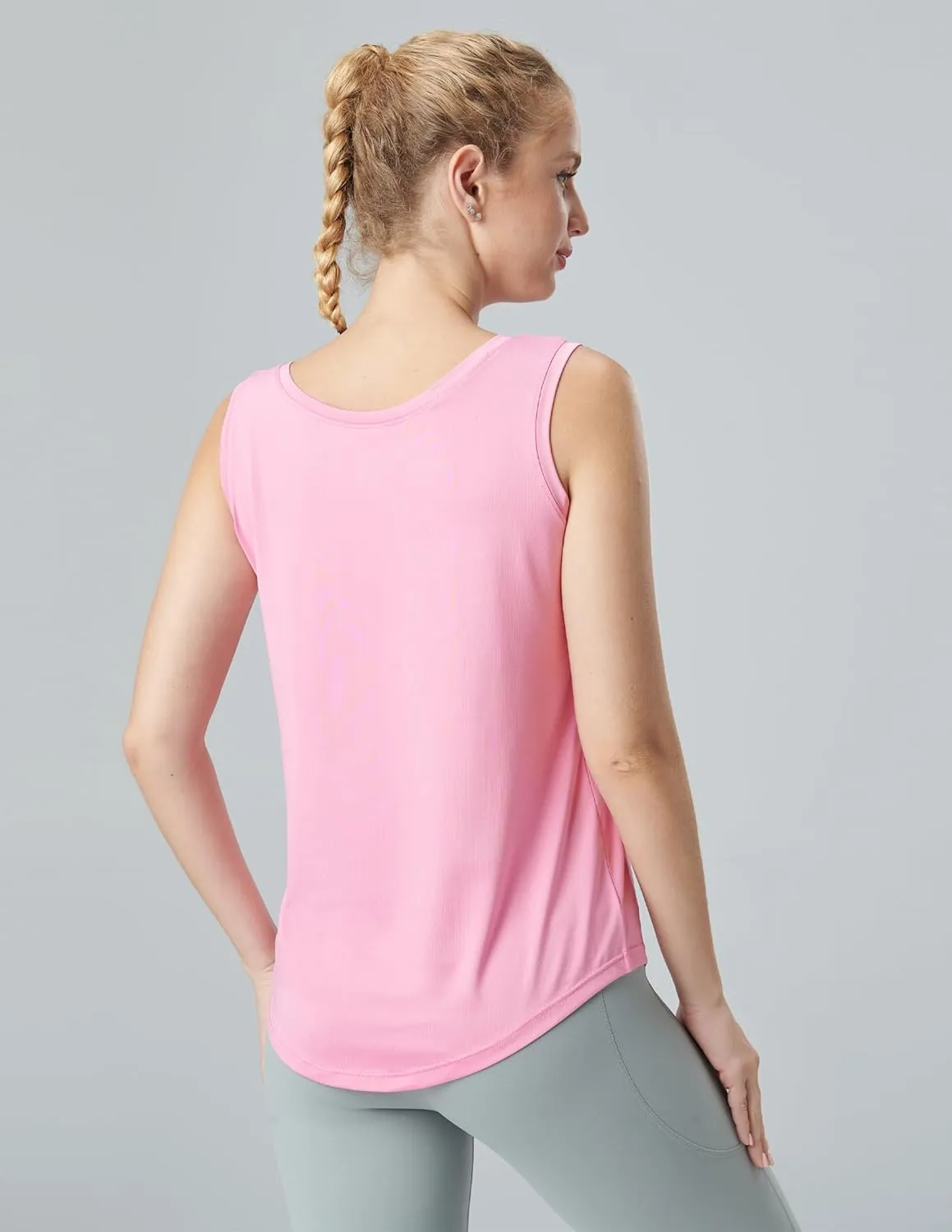 5 Pack Wide Straps Womens Workout Tank Tops, Athletic Sleeveless Shirts for Women, Ladies Exercise Tops for Yoga Tennis