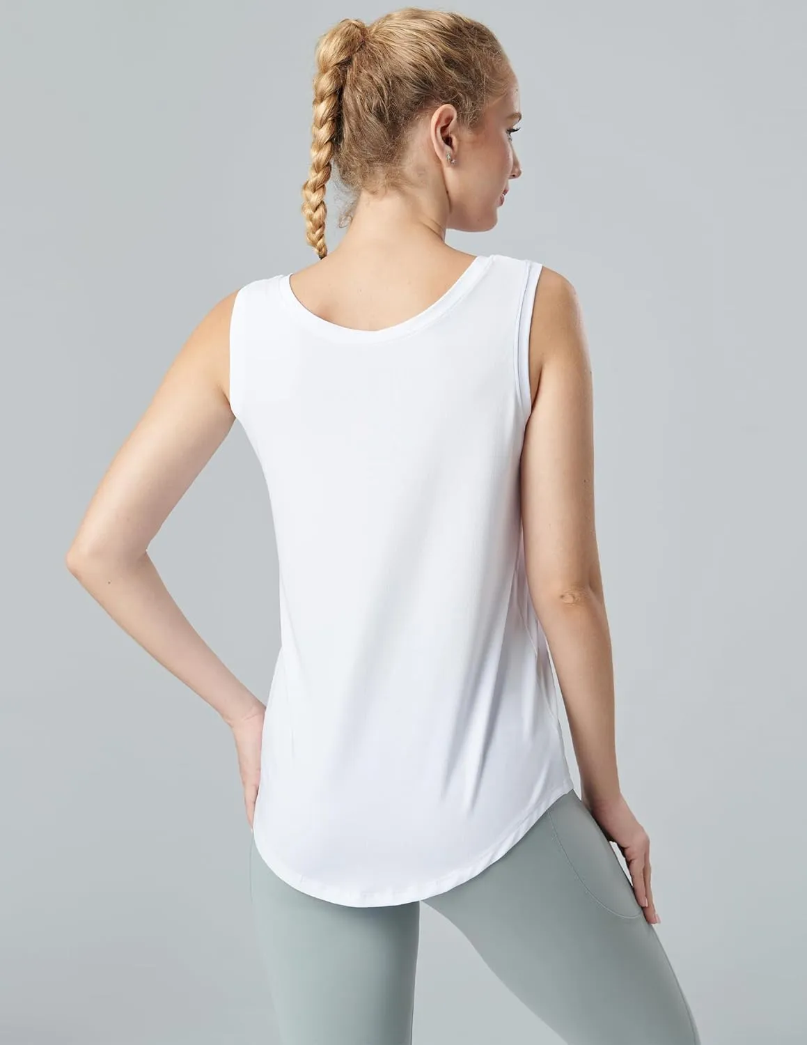 5 Pack Wide Straps Womens Workout Tank Tops, Athletic Sleeveless Shirts for Women, Ladies Exercise Tops for Yoga Tennis