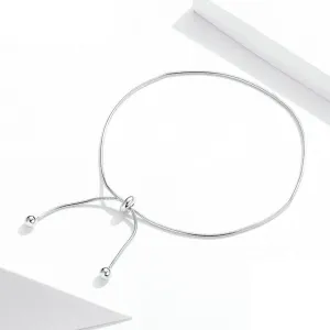 925 Sterling Silver Adjustable Snake Charm Anklet for Women Foot Bracelet Jewelry Minimalist Jewelry 30cm