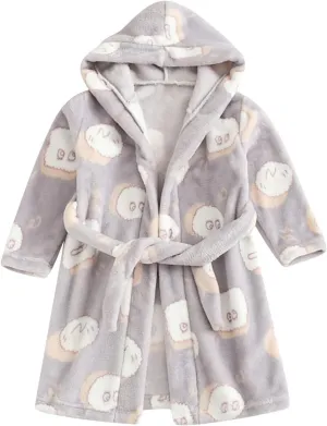 Baby Girl Newborn Clothes Toddler Baby Boys Girls Cartoon Bathrobes Flannel Night-Robe Sleepwear