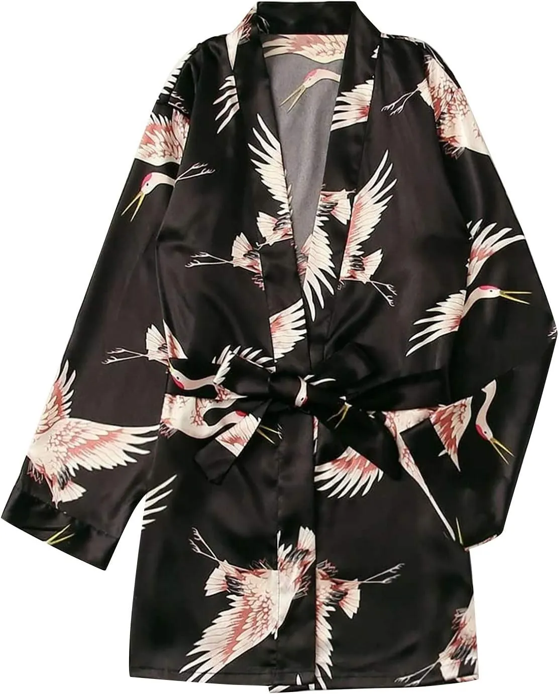 Bath Robe Women's Satin Underwear Pajamas Sexy Lingerie Robes Silk Women Nightdress Sleepwear