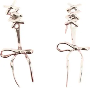 Bowknot Studs Earrings Minimalist Ear Piercing Jewelry Accessory Stylish Ear Pendant Jewelry for Fashion Enthusiasts
