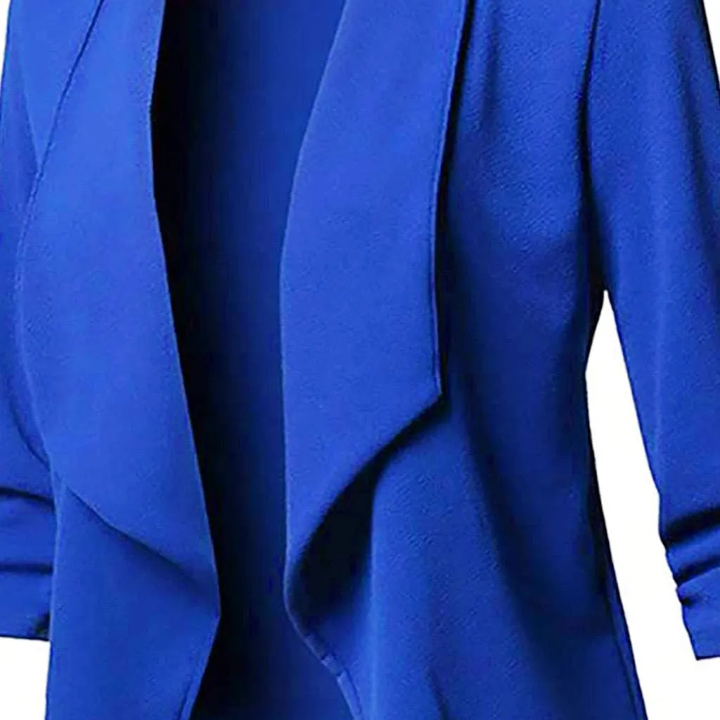 Casual Open Solid Womens Long Front Sleeve Coat Cardigan Jacket Women's Coat Full Length down Coats for Women