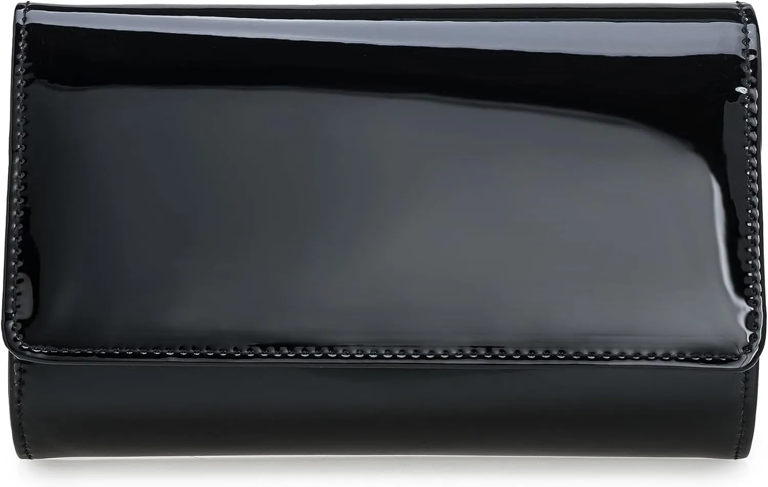 CHARMING TAILOR Faux Leather Wedding Clutch for Women Metallic PU Formal Bag Mirrored Patent Evening Party Purse