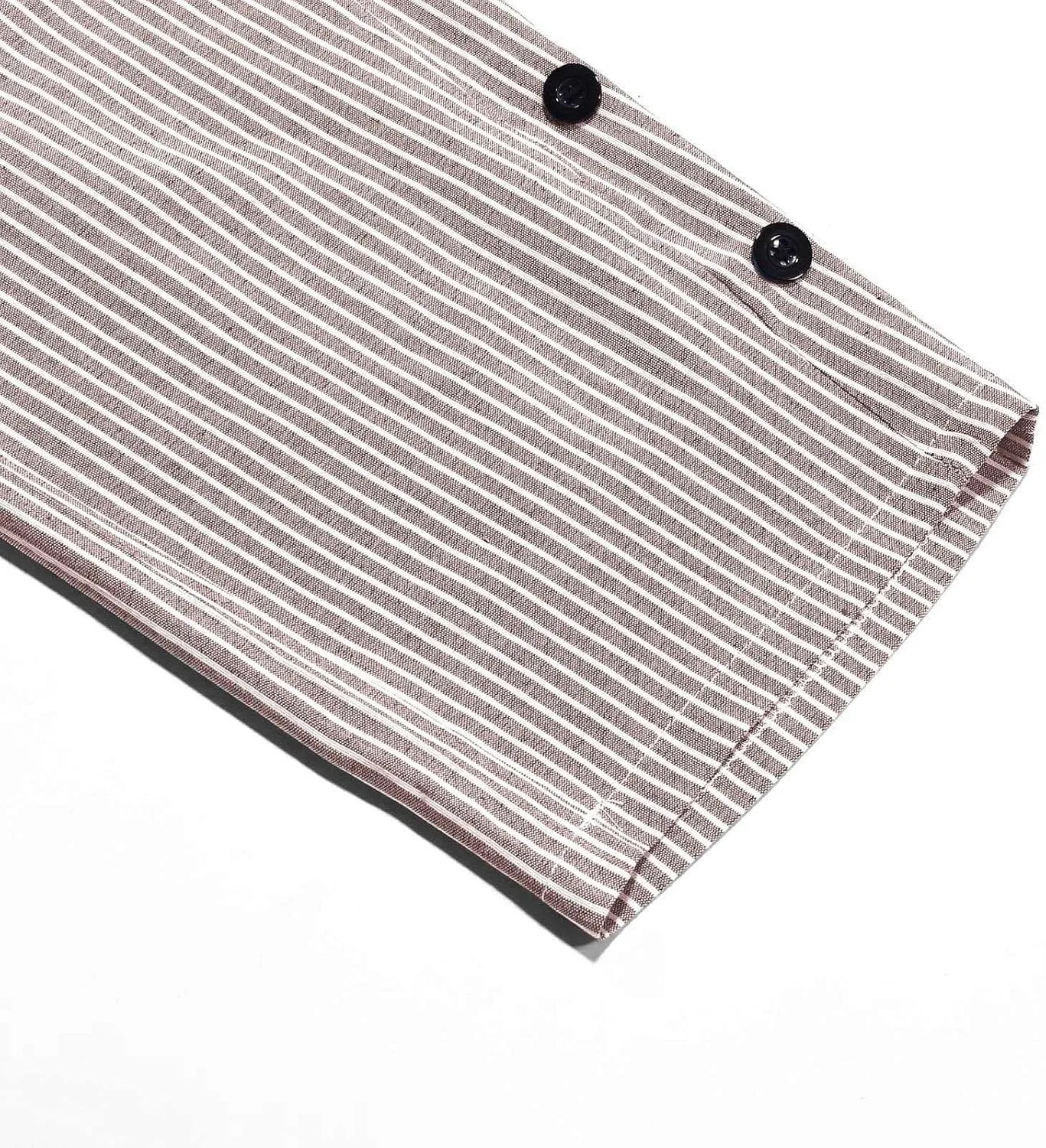 Cotton Linen Pants for Women Drawstring High Elastic Waist Trousers Summer Trendy Strip Buttoned Side Tapered Pants