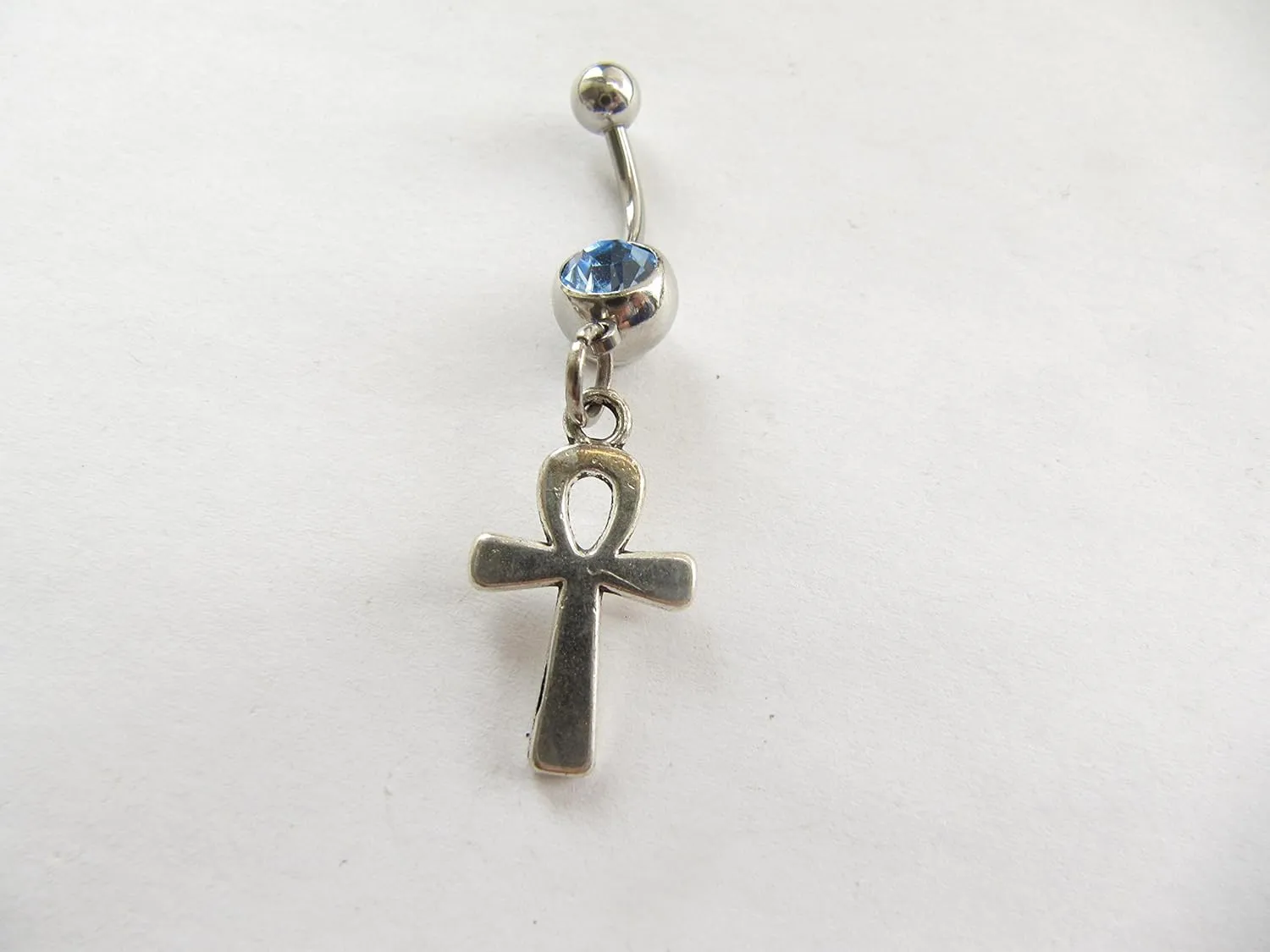 Cross Belly Button Ring, Cross Navel Ring, Pretty Belly Ring, Belly Button Jewelry, Religious Jewelry