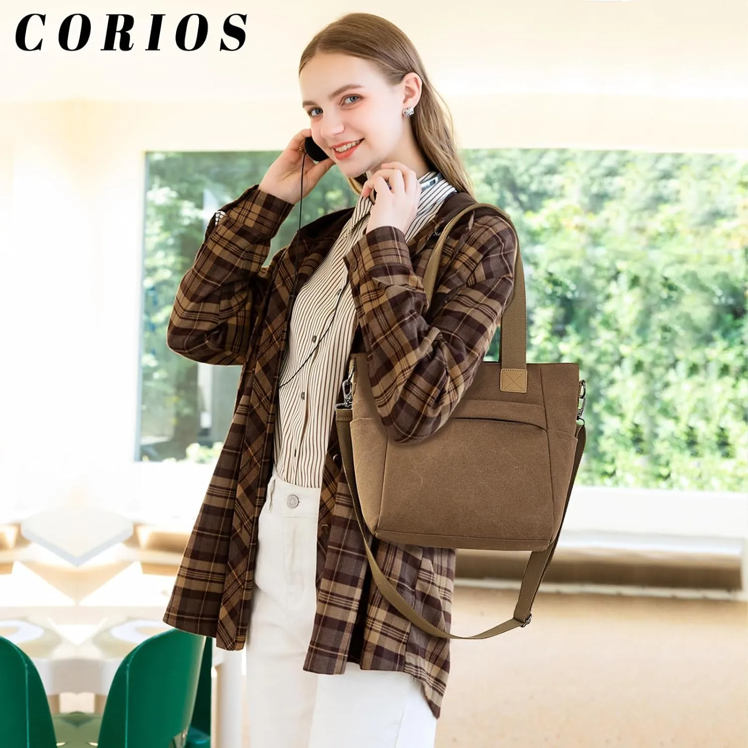 Crossbody Bag for Women Canvas Handbag Casual Top Handle Bag Large Shoulder Bag Tote Bag Satchel Bag