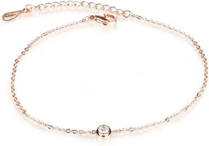 Cubic Zirconia Anklet Foot Jewelry Rose & Gold Color Anklet Bracelet Leg Chain Anklets Women Jewelry