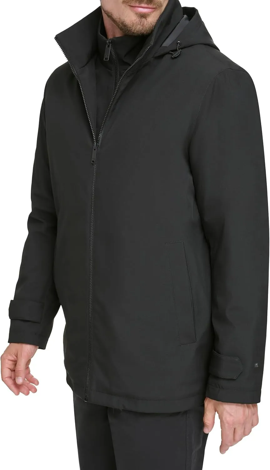Dockers Men's Dwight Soft Shell Bib Jacket