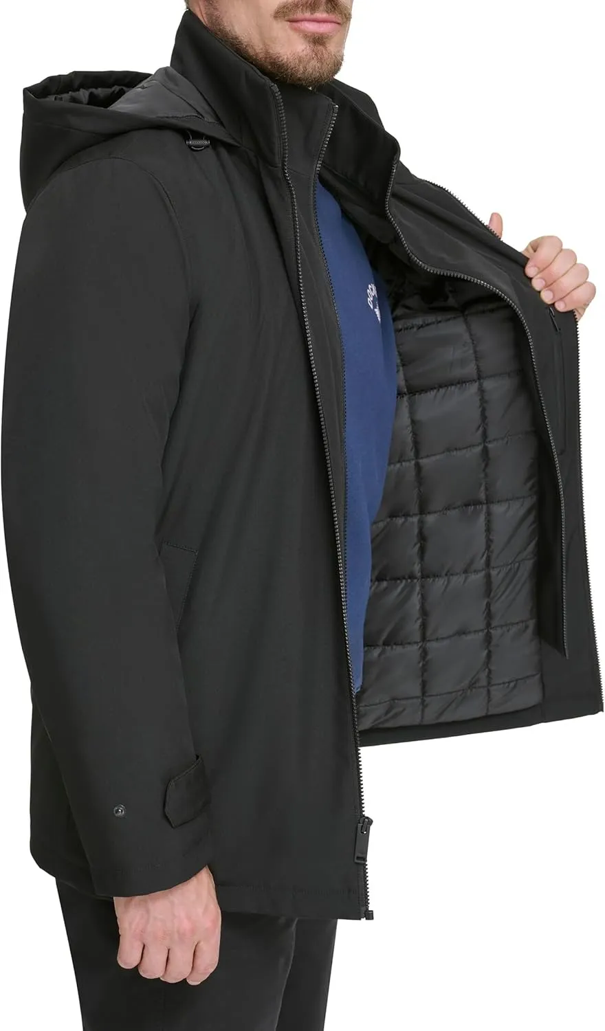 Dockers Men's Dwight Soft Shell Bib Jacket