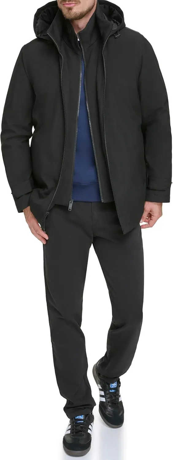 Dockers Men's Dwight Soft Shell Bib Jacket