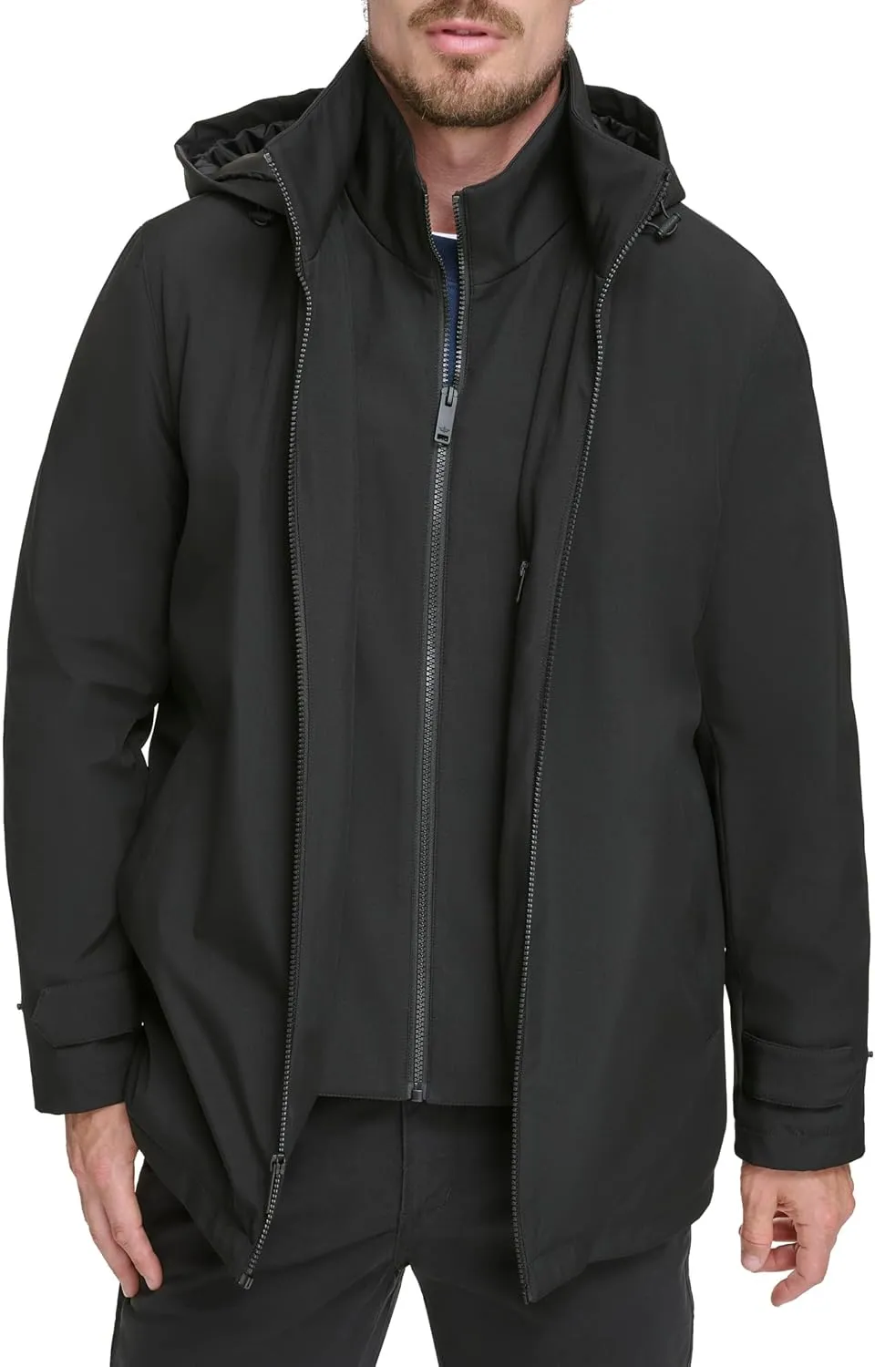 Dockers Men's Dwight Soft Shell Bib Jacket
