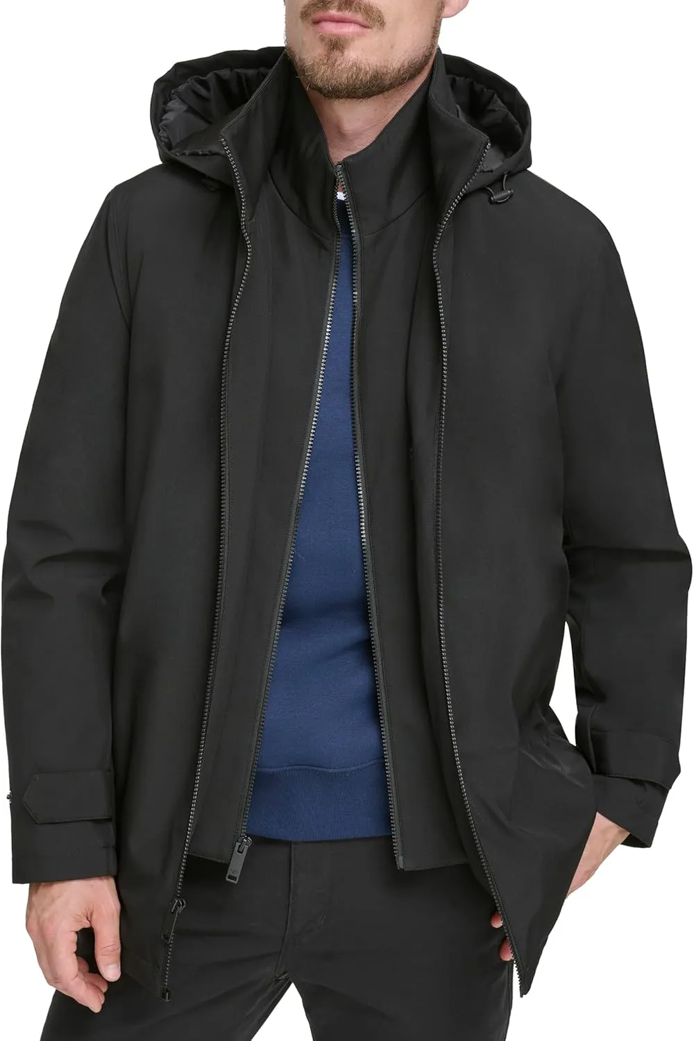 Dockers Men's Dwight Soft Shell Bib Jacket