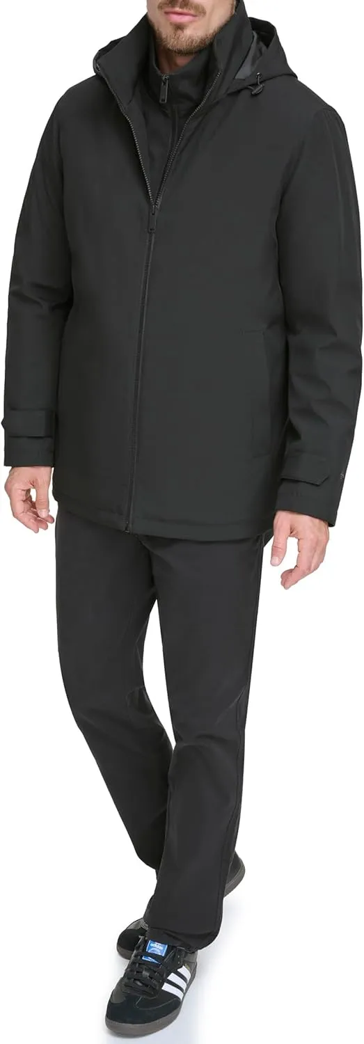 Dockers Men's Dwight Soft Shell Bib Jacket