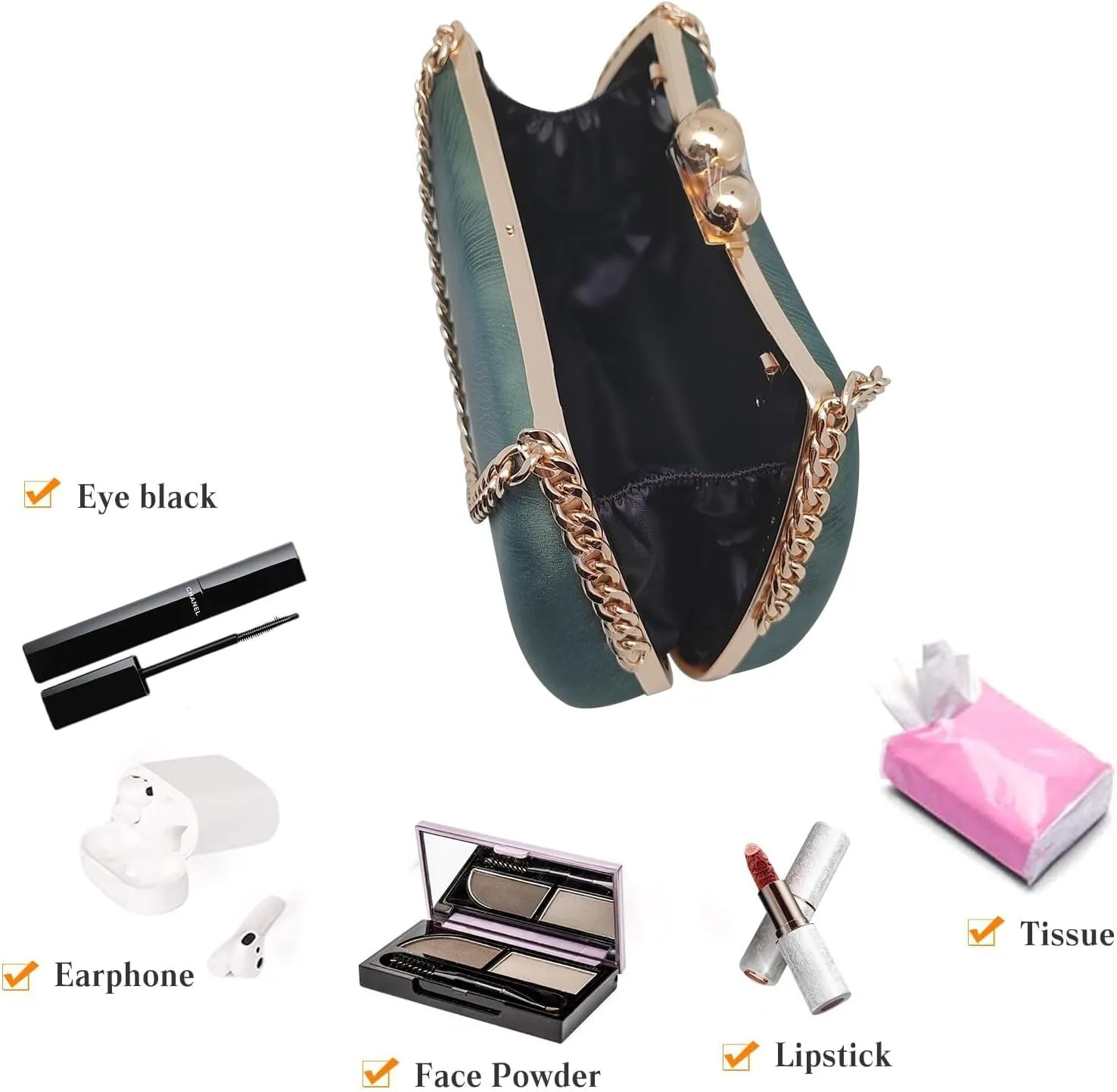 Elegant Handbag Unique Crossbody Charming Shoulder Evening for Women Marble Clutch Bridal Wedding Purse