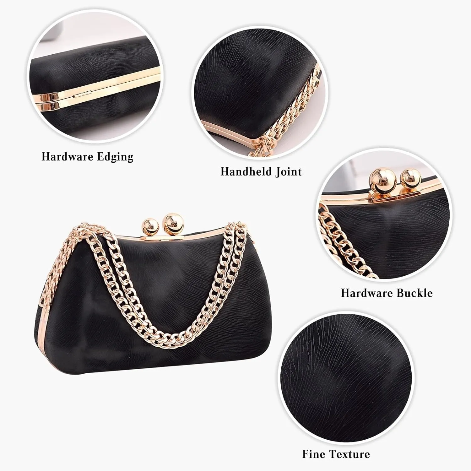 Elegant Handbag Unique Crossbody Charming Shoulder Evening for Women Marble Clutch Bridal Wedding Purse