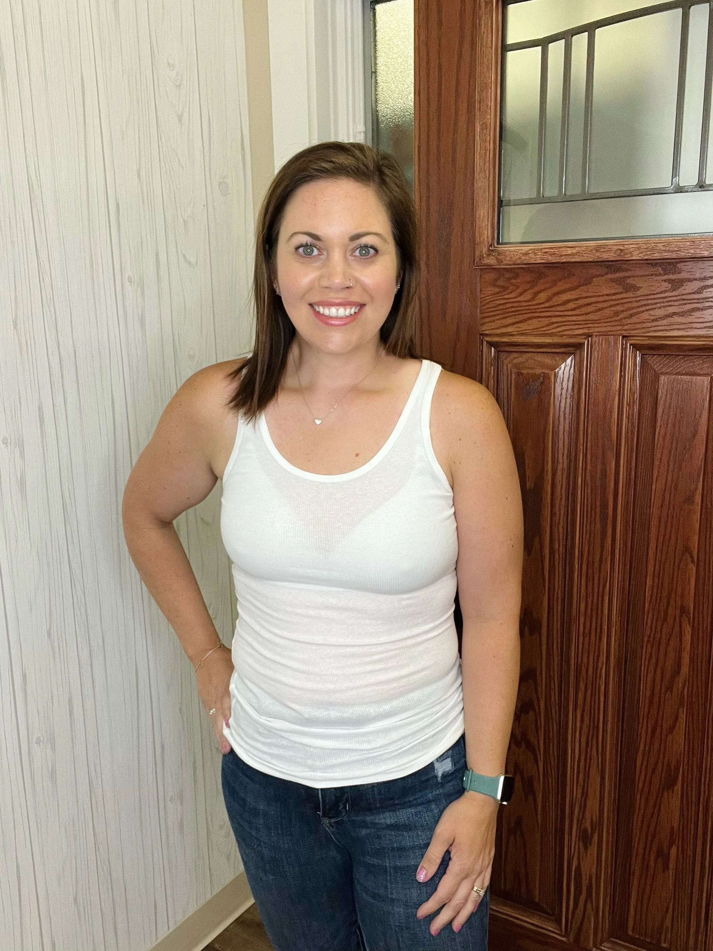 Every Day Tank In Ivory FINAL SALE