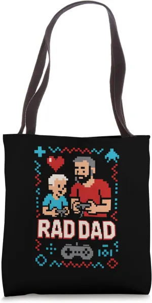 Father's Day Rad Dad Vintage Men's Cool. Tote Bag
