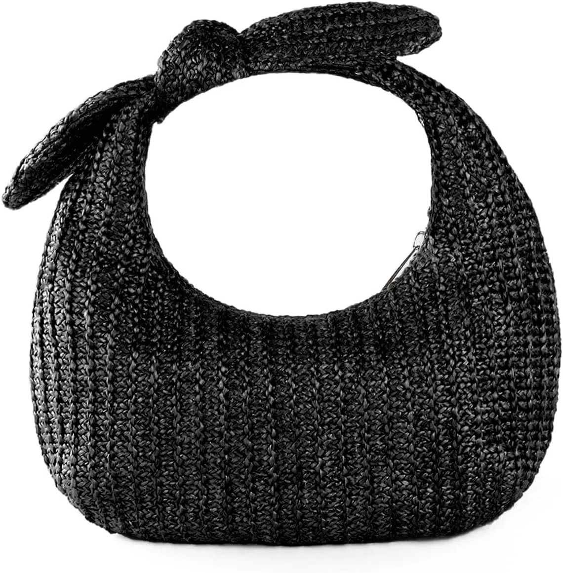 Fecialy Women Bow Purse Straw Summer Clutch Bag Beach Woven Handbags Vacation Tote Formal Party Wedding 2024 New
