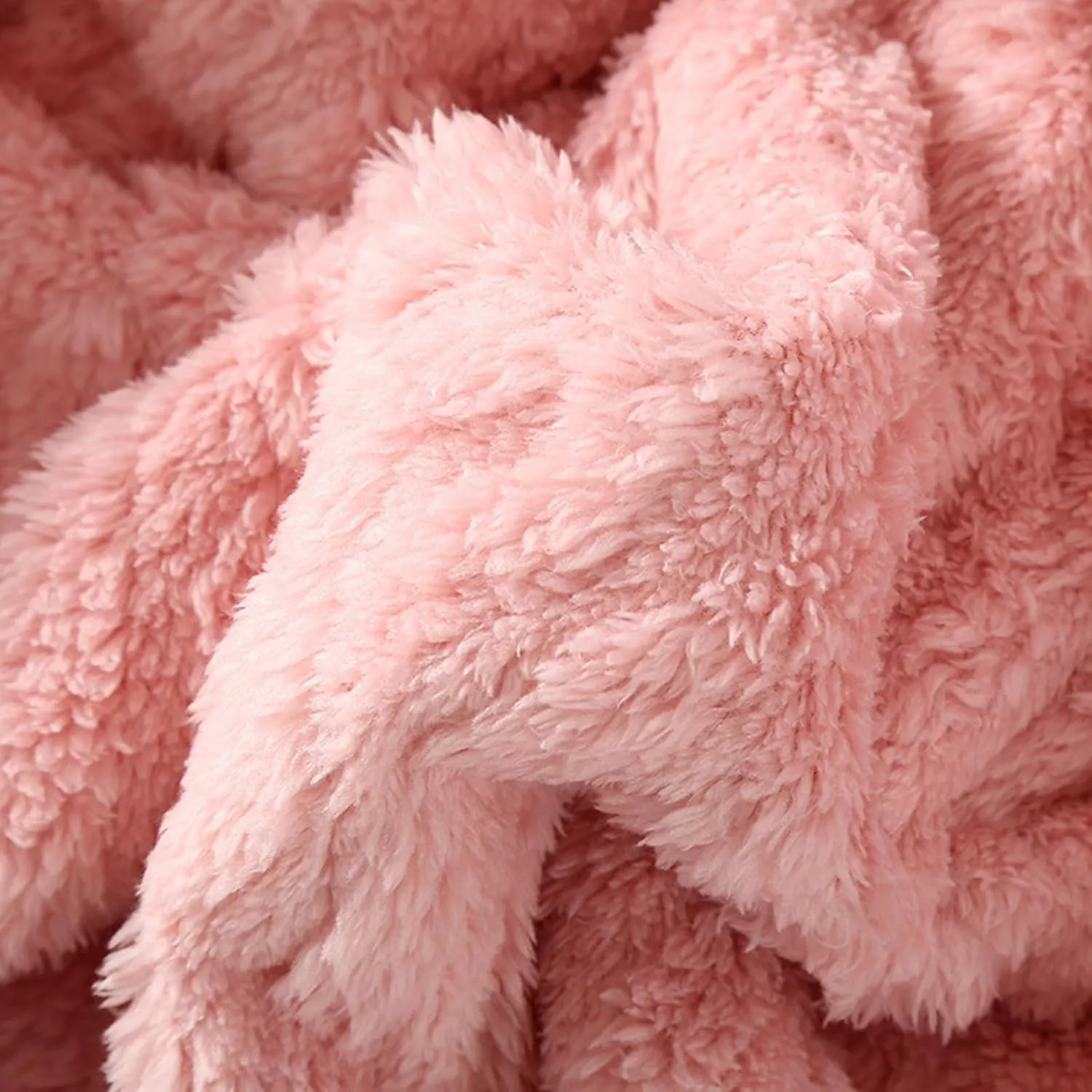 Fluffy Cable Knit Robe for Women Plush Soft Long Bathrobe Front Button Cardigan Comfy Housecoat Lounge Nightwear