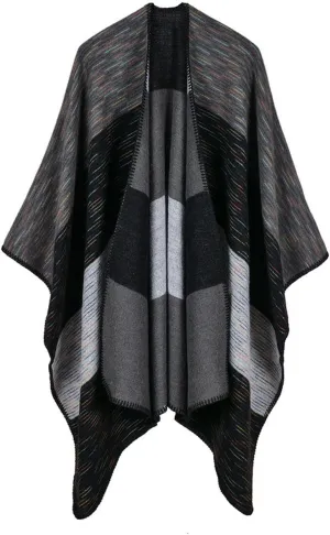FOURSTEEDS Womens Bohemia Tassels Knitted Cashmere Ponchos Long Pashmina Cardigans Shawls