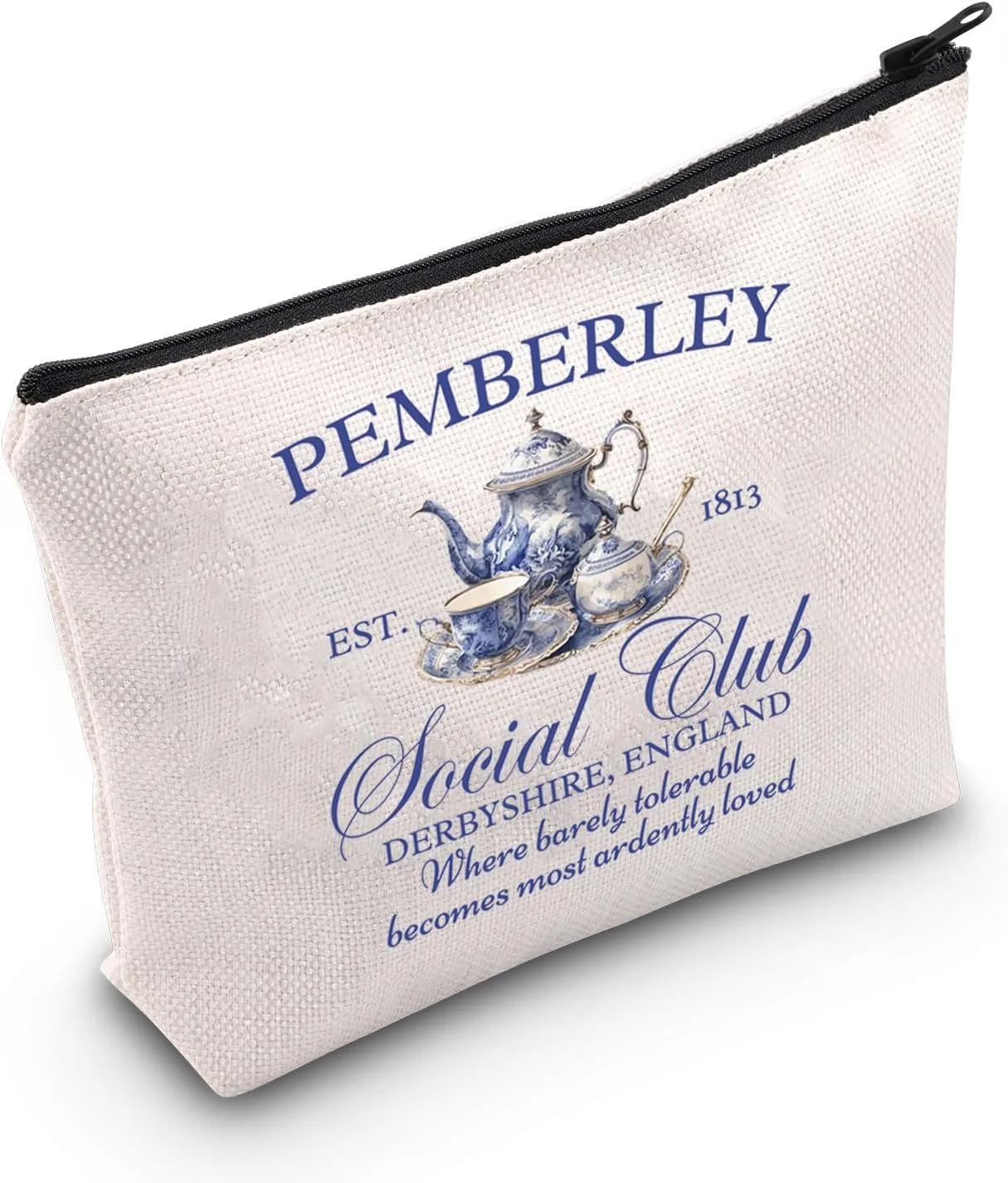 G2TUP Literature Pemberley Makeup Bag Pemberley Social Club Gift Bookish House Gifts (Pemberley Social)