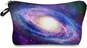 Galaxy Cosmetic Bag for Women Cute Small Makeup Bag for Purse Travel Toiletry Zipper Pouch for Girls Gift for Sisters Galaxy Makeup Bag for Her