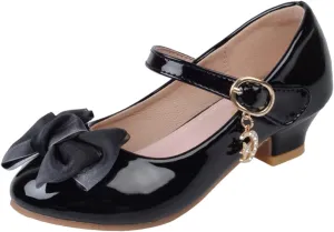 Girls Mary Jane Dress Shoes Pumps Low Heels Flower Bowknot Pary Wedding ommunion Girl Tennis Shoes Size 11