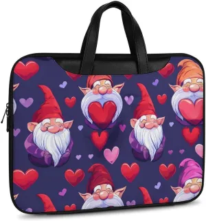 Gnomes Hearts Laptop Tote Bag Waterproof Computer Carrying Case Business Office Briefcase