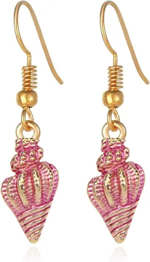 Gold Shell Earrings for Women Seashell Earrings Dangle Beach Vacation Essentials Summer Jewelry Outfits Jewelry