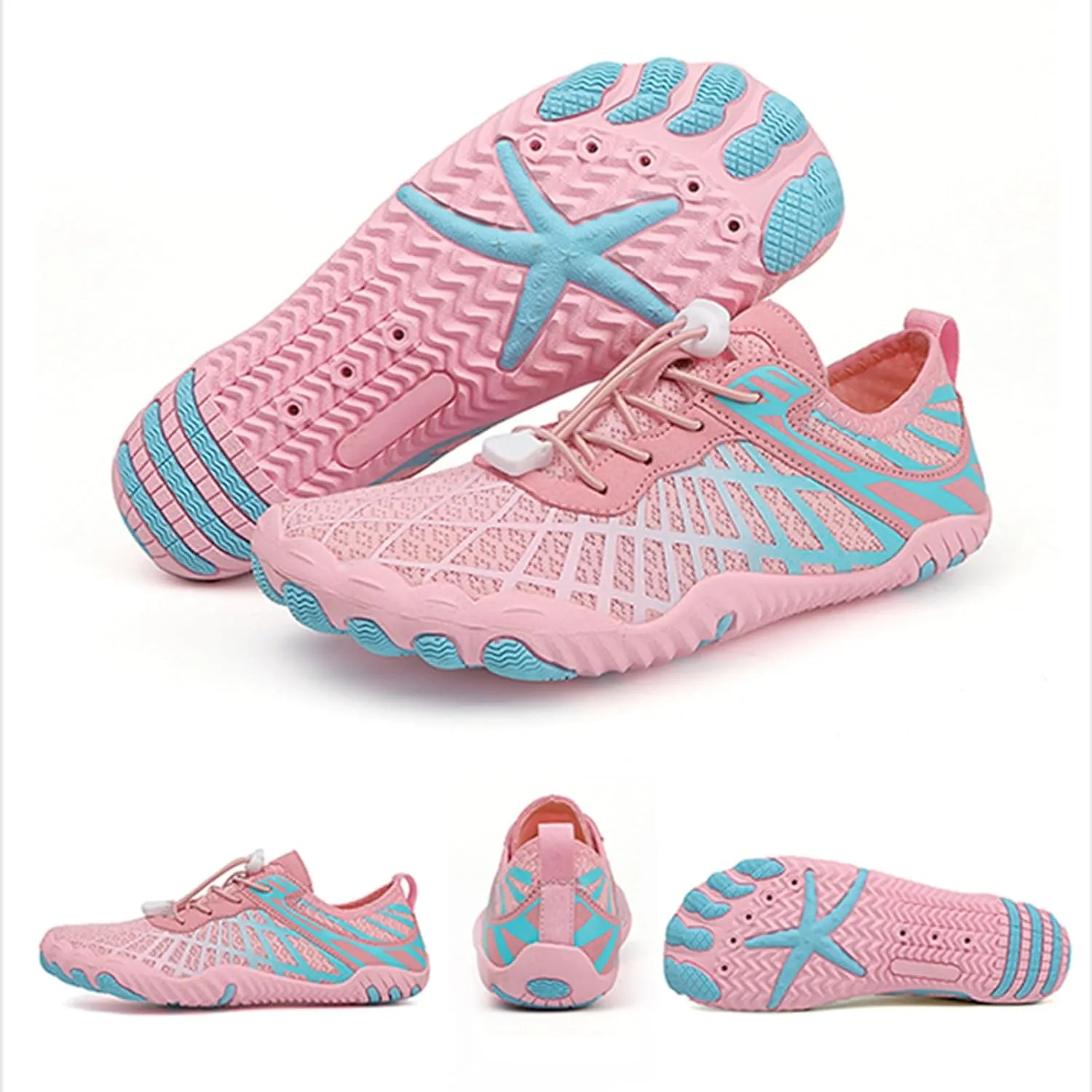 Grounded Footwear for Women Men with Neuropathy Water Shoes Quick-Dry Aqua Socks Swim Beach Barefoot Diabetic Shoes Walking Wide Toe Box Sneakers for Hike Yoga Lightweight Comfortable Breathable