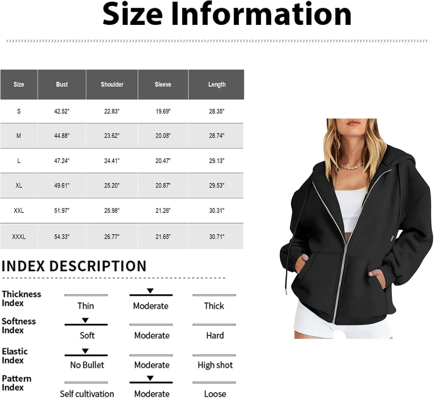Gumipy Women Zip Up Hoodie Pullover Fleece Drawstring Oversized Sweatshirt Hoodies Long Sleeve Y2K Hoodie with Pockets
