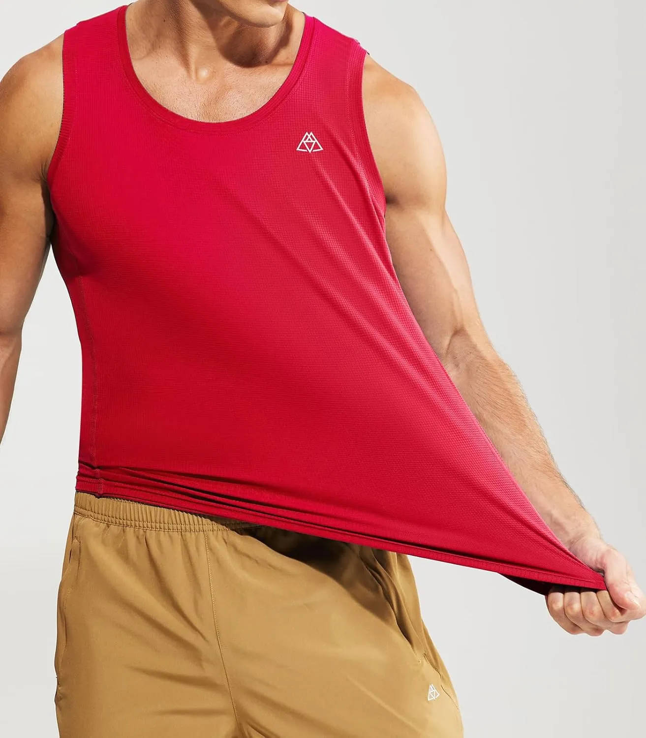 Haimont Mens Sleeveless Workout Tank Tops Athletic Running Quick Dry Muscle Shirts Moisture Wicking Lightweight