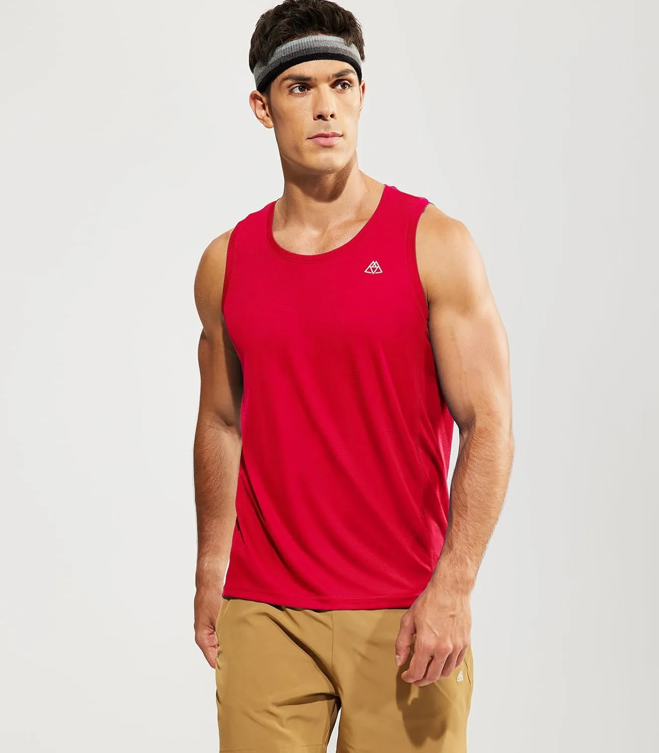 Haimont Mens Sleeveless Workout Tank Tops Athletic Running Quick Dry Muscle Shirts Moisture Wicking Lightweight