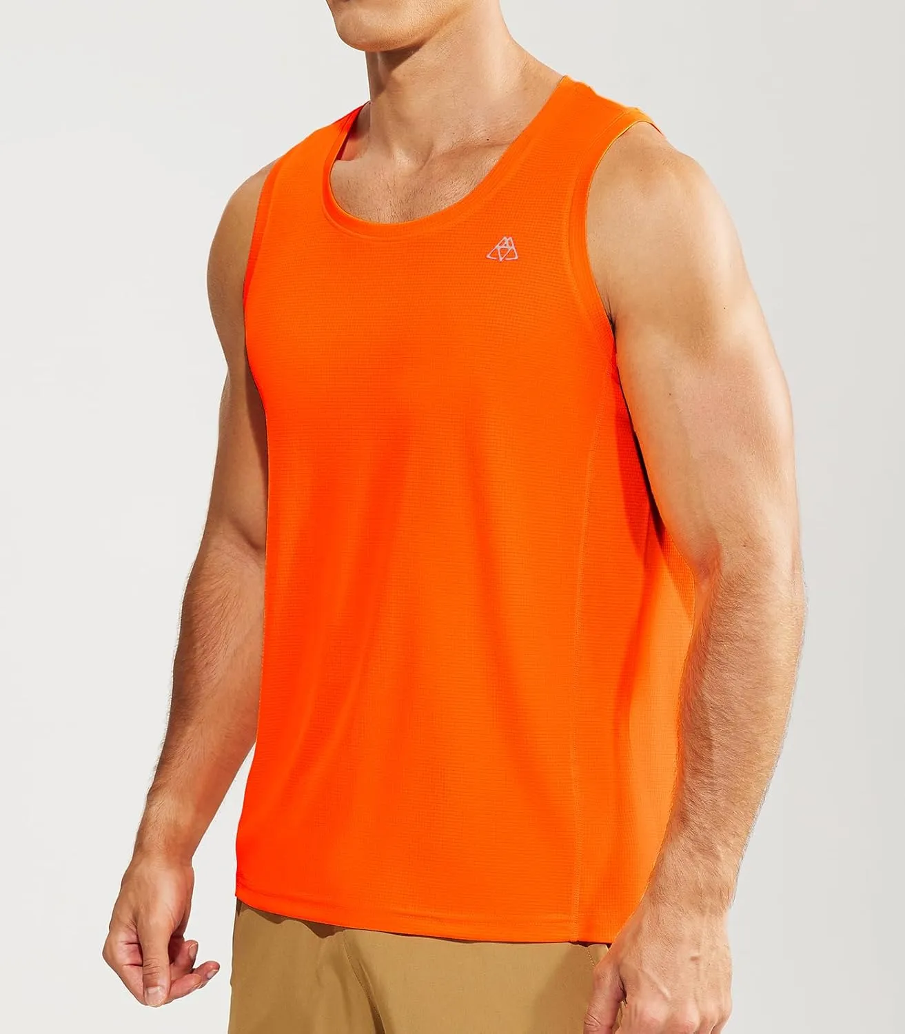 Haimont Mens Sleeveless Workout Tank Tops Athletic Running Quick Dry Muscle Shirts Moisture Wicking Lightweight