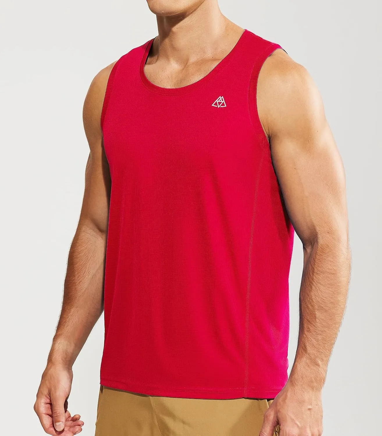 Haimont Mens Sleeveless Workout Tank Tops Athletic Running Quick Dry Muscle Shirts Moisture Wicking Lightweight