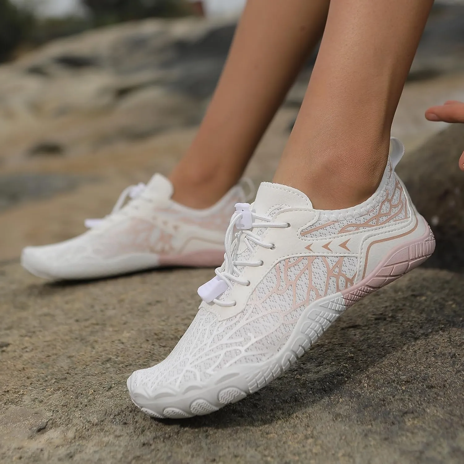Hiking Footwear Barefoot Womens Shoes Non-Slip Outdoor Unisex Grounded Footwear Barefoot Shoes for Neuropathy Women&Men Water Pro Barefoot Shoes Wide Toe Box Sneakers,Quick Dry,Waterproof,Beach