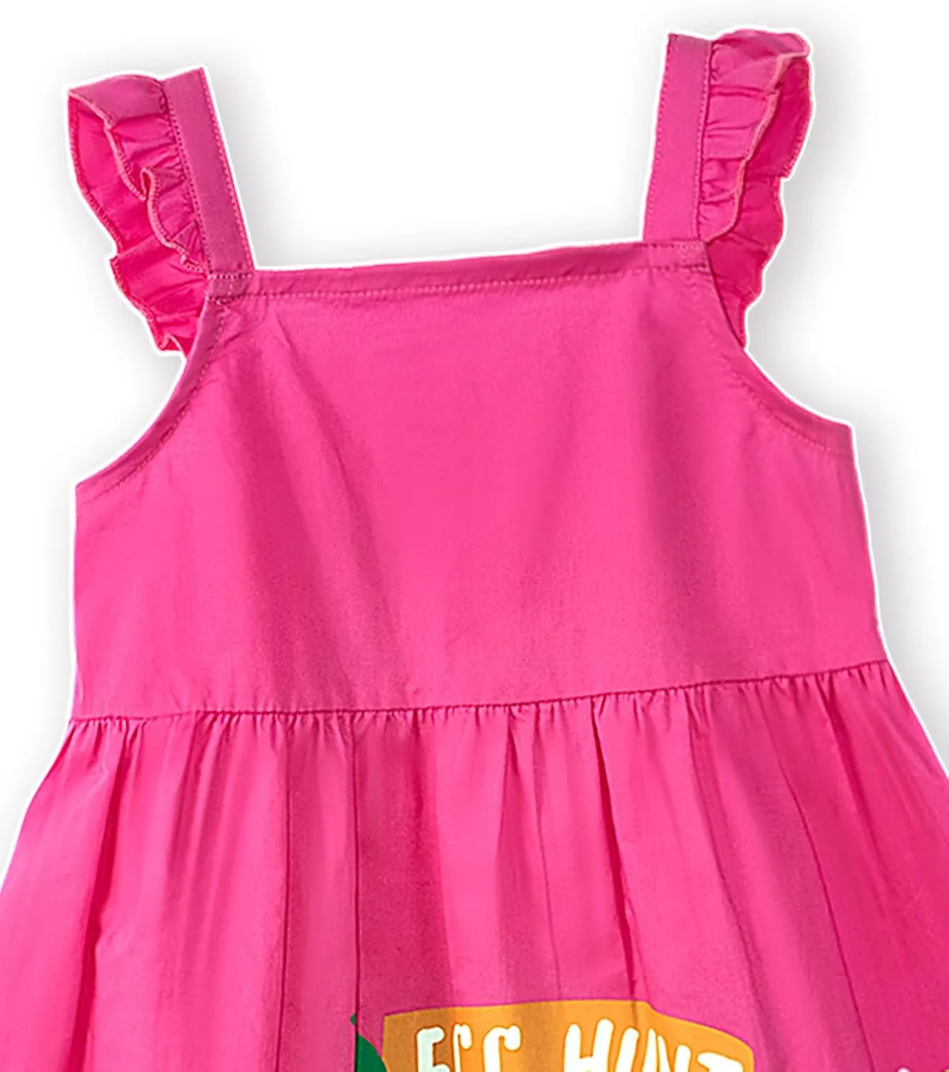 HILEELANG Toddler Girl Easter Dress Summer Cotton Casual Sleeveless Playwear Beach Sundress
