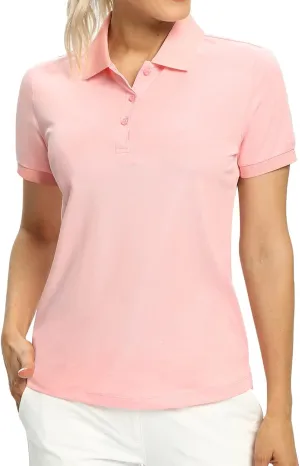 Hiverlay Women's Golf Polo T Shirts Lightweight Moisture Wicking Sleeveless Tank Tops Shirt Quick Dry UPF 50 