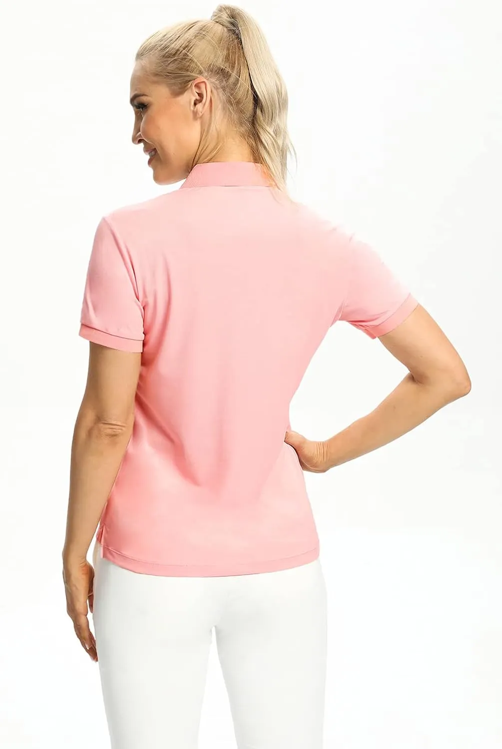 Hiverlay Women's Golf Polo T Shirts Lightweight Moisture Wicking Sleeveless Tank Tops Shirt Quick Dry UPF 50 