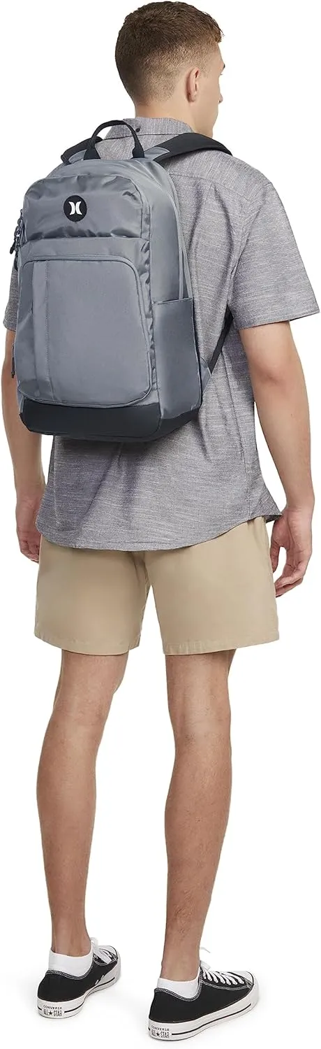 Hurley Mens Classic Backpack, Cool Grey/Icon, One Size