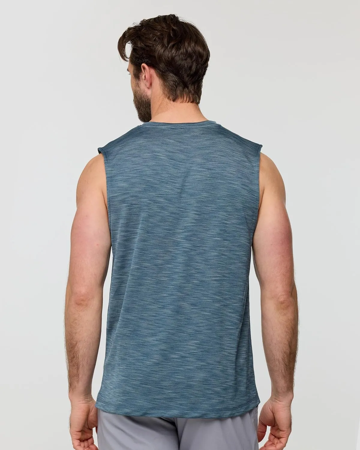 INTO THE AM Performance Muscle Tank Tops for Men S - 4XL - Workout Gym Quick Dry Fit Moisture Wicking Tanks