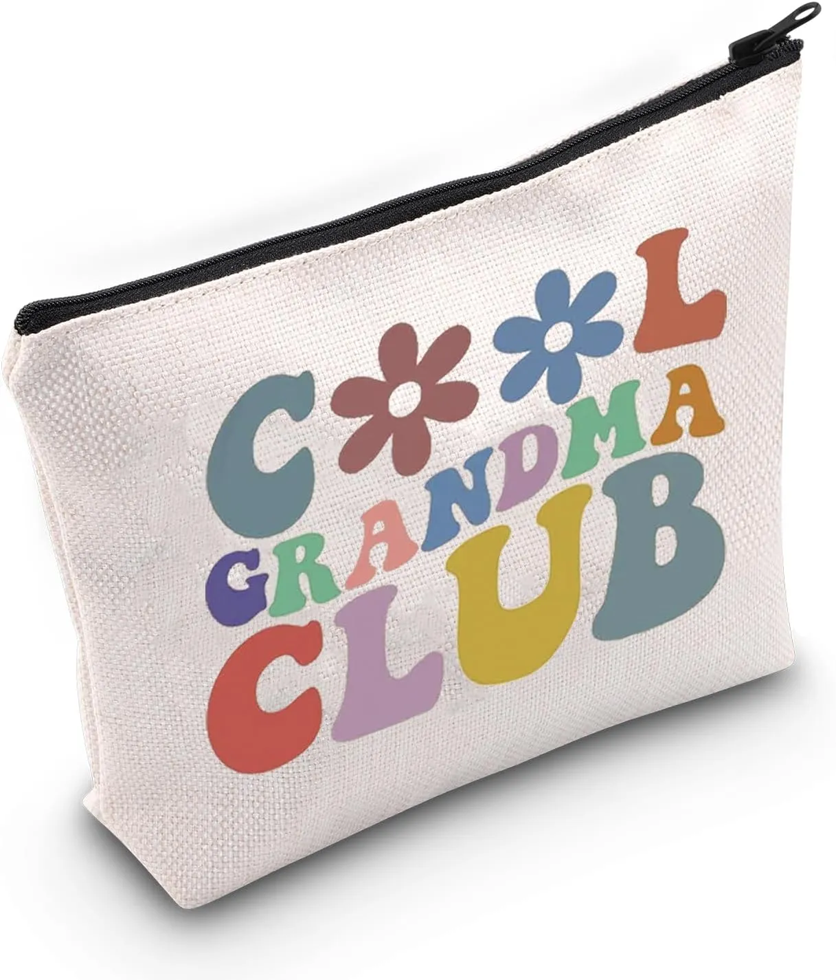JNIAP Best Grandma Ever Cosmetic Bag Gift Cool Grandma Club Makeup Bag New Grandma Gift for Mothers Day (COOL GRANDMA CLUB)