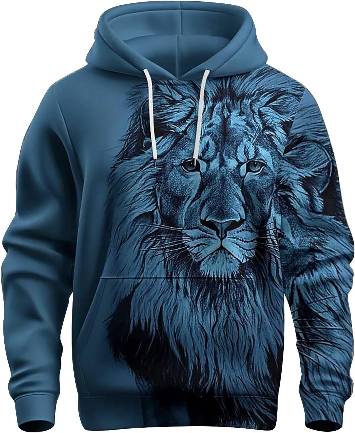 LCMTWX Mens Sweatshirt Winter Vintage Long Sleeve Hoodie Half Zipper Hooded Sweatshirt Top Workwear Multi Pocket Outdoor