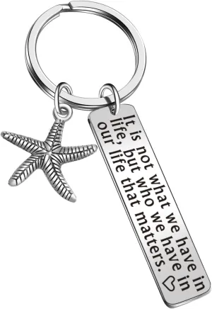 Long Distance Friendship Gift Wife Gift Daughter Jewelry Mom Keychain Cousin Gift Best Friend Jewelry