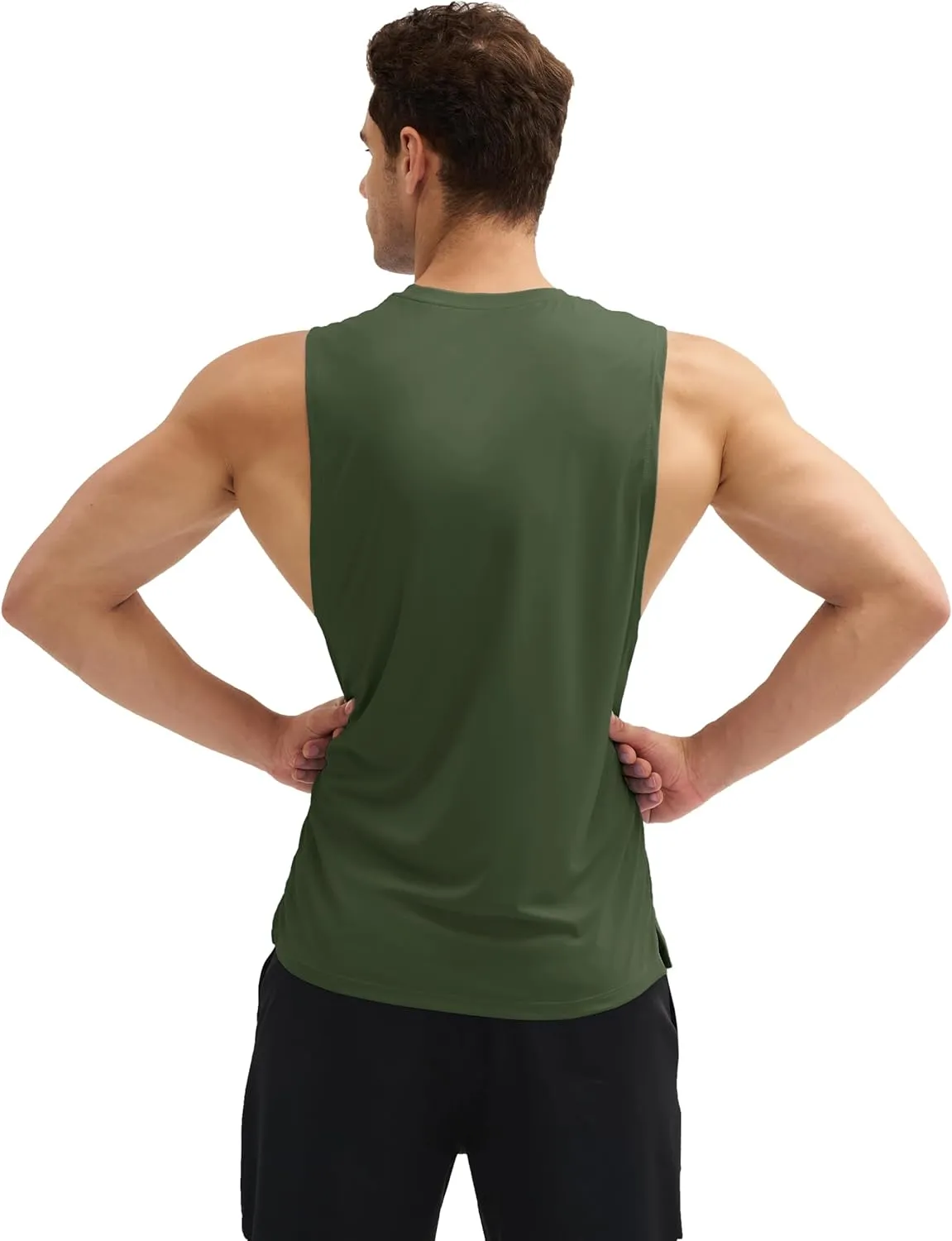 MAGCOMSEN Men's Workout Tank Tops Quick Dry Lightweight Sleeveless Shirts Gym Bodybuilding Muscle Tee Shirt