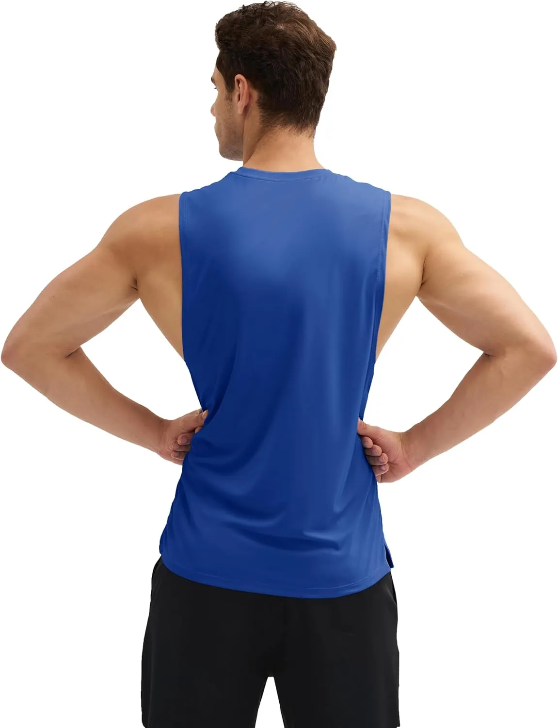 MAGCOMSEN Men's Workout Tank Tops Quick Dry Lightweight Sleeveless Shirts Gym Bodybuilding Muscle Tee Shirt