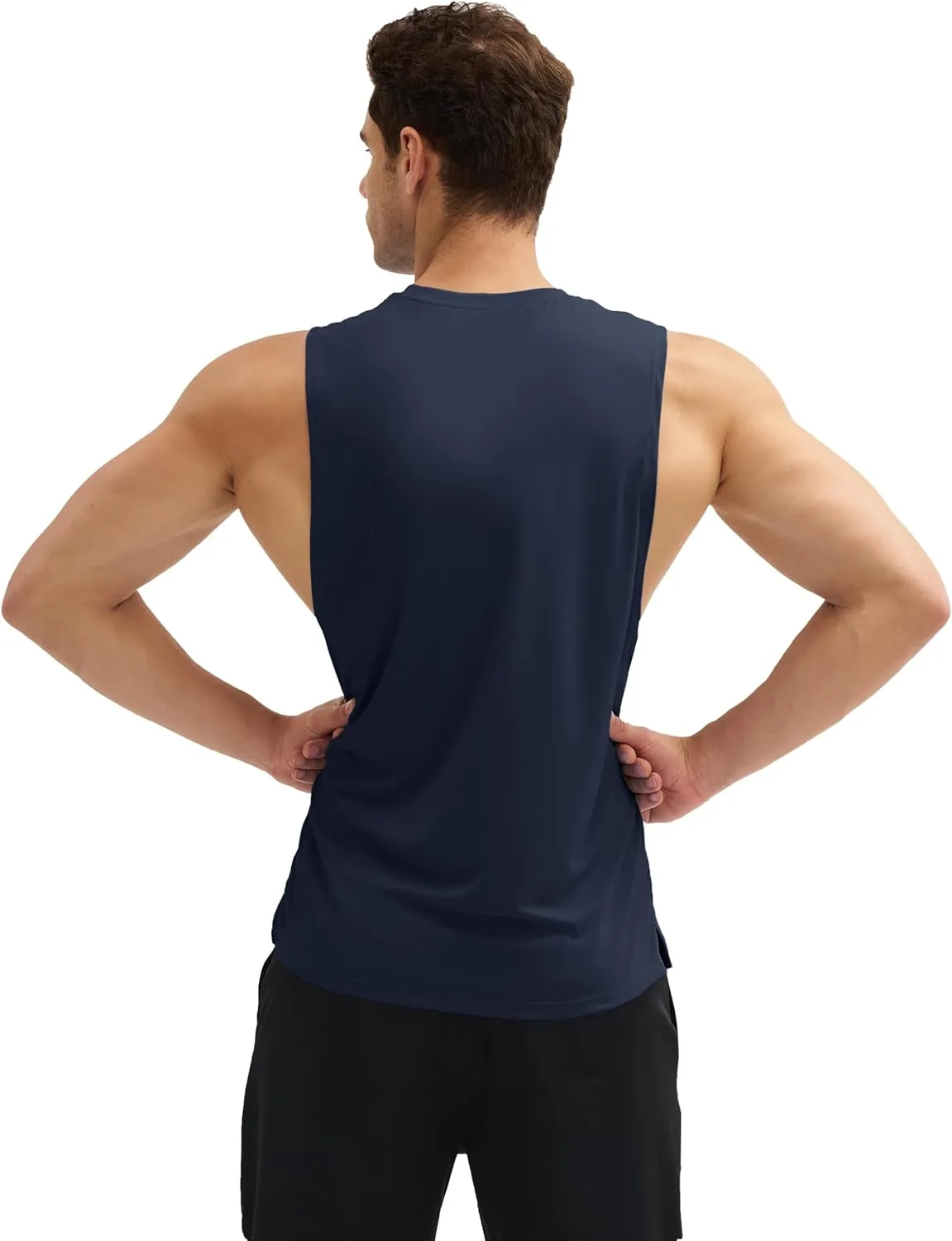 MAGCOMSEN Men's Workout Tank Tops Quick Dry Lightweight Sleeveless Shirts Gym Bodybuilding Muscle Tee Shirt