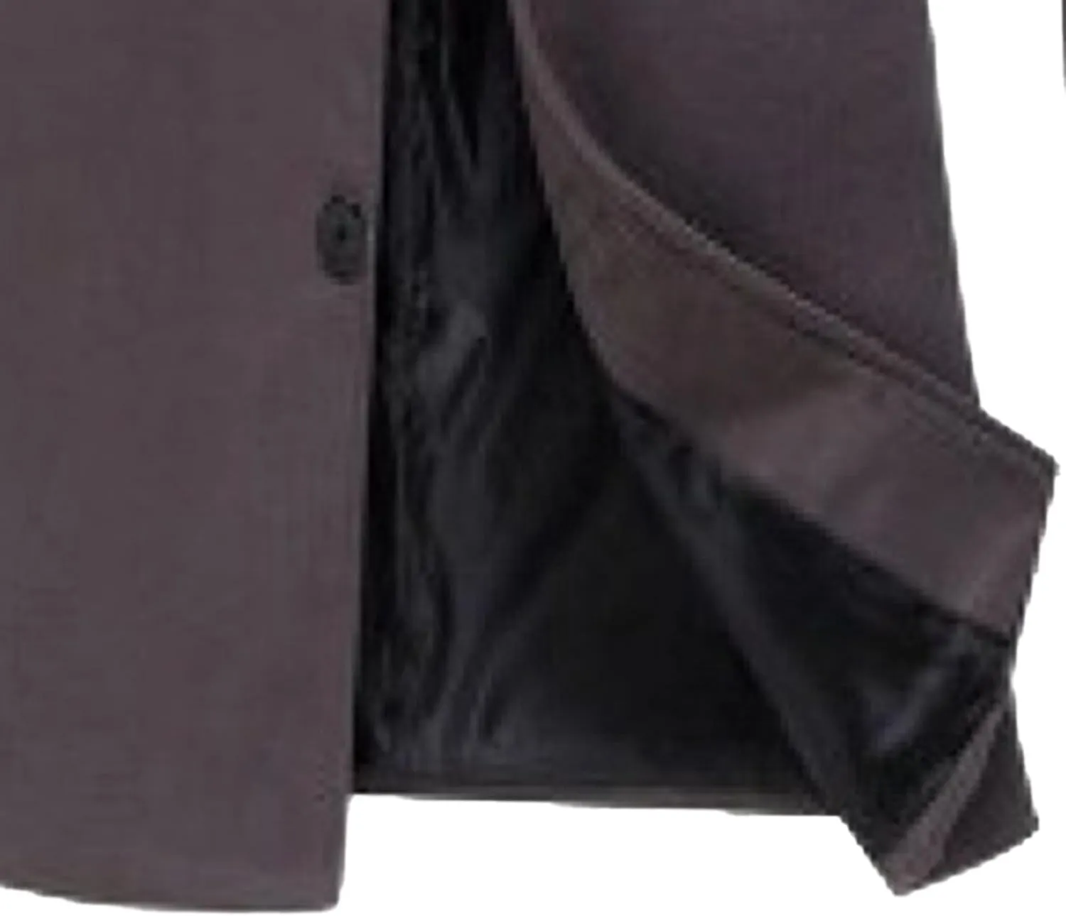 Maiyifu-GJ Men's Full Length Wool Blend Coat Single Breasted Quilted Lined Trench Overcoat Winter Windproof Business Jacket